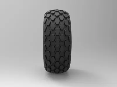 Wheel from Roller-compactor 3D model