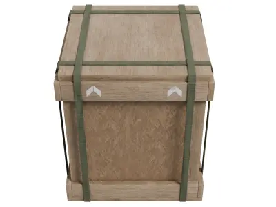 Military Cargo Box - Low Poly Game Ready Low-poly 3D model