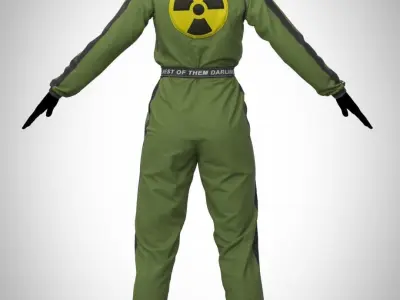 Toxic jumpsuit cloth  3D model