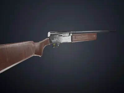 Browning Auto 5 Low-poly 3D model