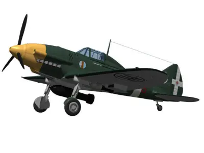 Reggiane Re2001 Ariete 3D model