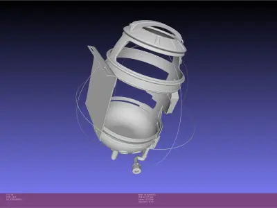 The Mandalorian Frog Lady Backpack Canister Frame 3D print model