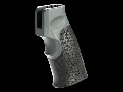 Daniel Defense Pistol Grip Without Trigger Guard Low-poly 3D model