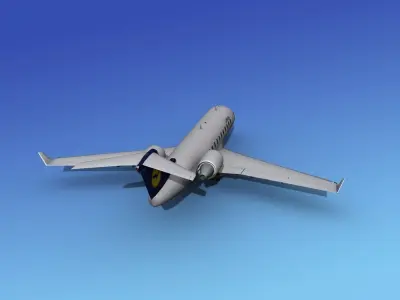 Canadair CRJ200 Lufthansa 3D model