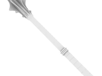 Flanged Mace 3D model