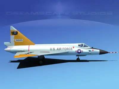 Convair F-102 Delta Dagger V10 USAF 3D model