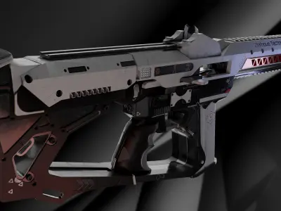 ZerTech Banshee the future rifle gun 3D model