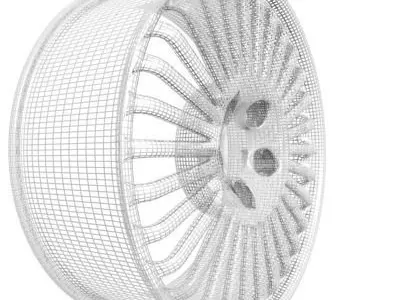 Wheel Rim 3D model 7