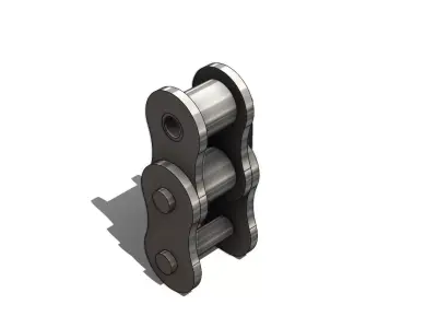 Corrente de Rolos ASA 60 Roller Chain 3D model