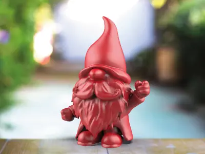 Gnome Figure - 3D Gnome Home - Garden Decor 3D print model