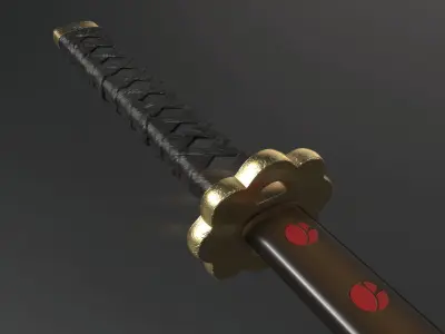 Shusui katana Free 3D model