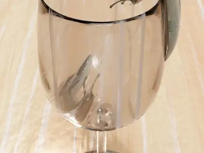 slug slug slug snail on plate 3D model