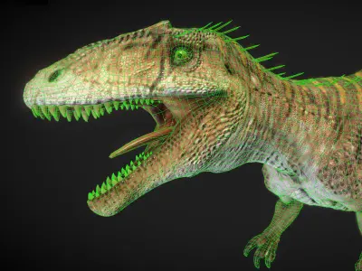 Concavenator Low-poly 3D model