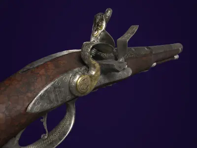 VINTAGE GUN 3D model