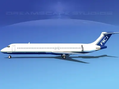 McDonnell Douglas MD-87 Air Charter Intl 3D model