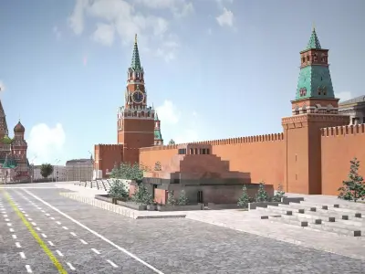 Moscow Red Square Russia 3D model