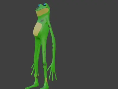 Cartoon Frog 3D model