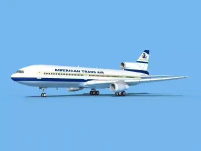Lockheed L-1011 American Trans Air 1 3D model