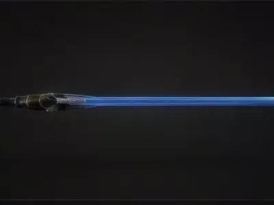 Magical Fantasy Sword Low-poly 3D model