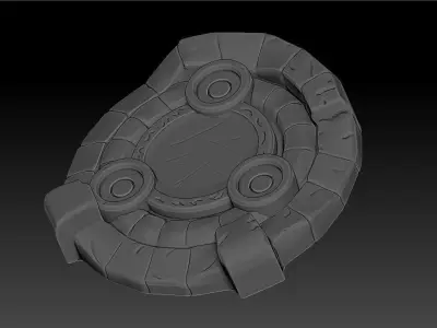 Antique teleport 3D model