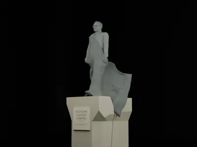 Salvador Allende Monument 3D model