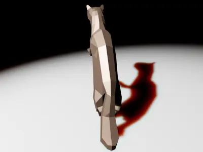 weasel Low-poly 3D model