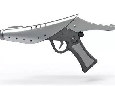 Alderaan blaster pistol from Star Wars Revenge of the Sith 3D model