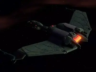 Klingon Bird of Prey - Brel Class Low-poly 3D model