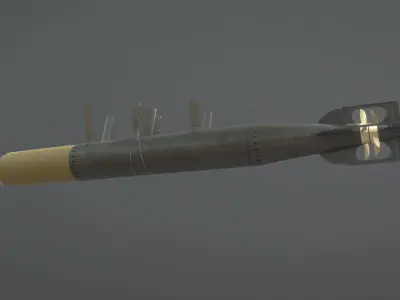 UK Torpedo MarkXII Low-poly 3D model