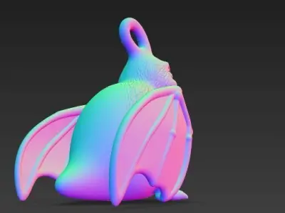 Cute Pterodactyl Baby Keychain Prehistoric Flying Reptile 3D print model