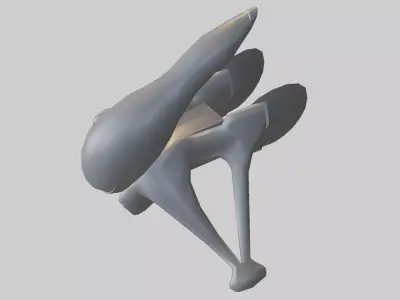 Futuristic Alien Spacecraft 3D model