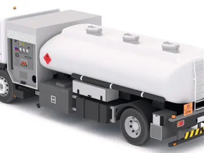 Generic Fueler Aircraft Low-poly 3D model