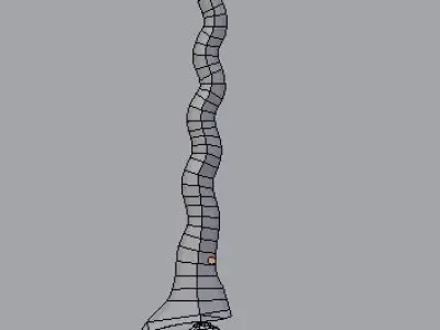 keris two wooden swords 3D model