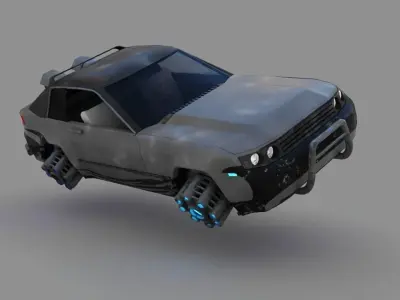 scifi car 3D model