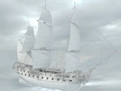 Eustathius Plakida Low-poly 3D model