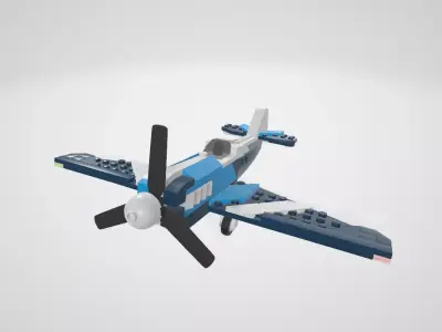 LEGO CREATOR 31160 Jet Plane Building Toy 3D model