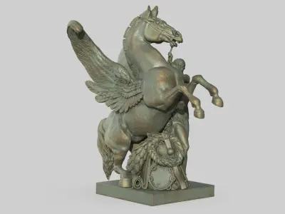 Renown Holding Back Pegasus 3D model purchase
