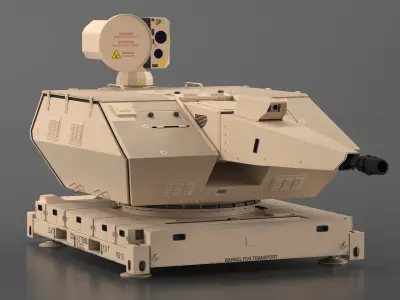 Skynex Air Defense System Sand Color 3D model