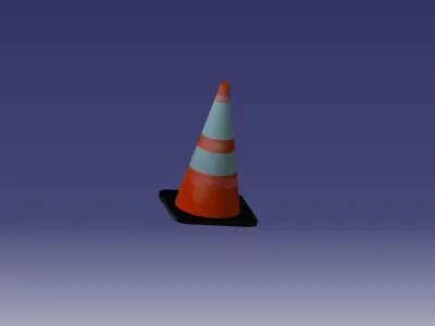 ROAD ELEMENTS Low-poly 3D model