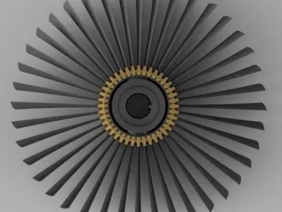 mechanical fan 1 3D model