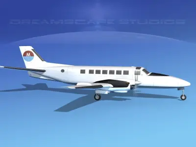 Beechcraft B99 Air Martinique 3D model