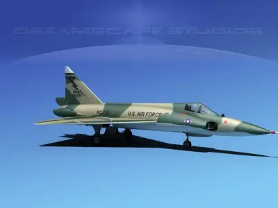 Convair F-102 Delta Dagger V03 USAF 3D model