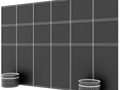Headboard wall panel 003 Free 3D model
