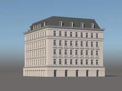 Modern City Building 002 3D model