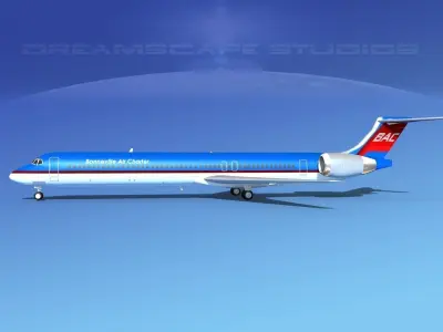 McDonnell Douglas MD83 Bonneville Air Charter 3D model