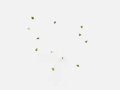 Flock of Butterflies 3D model