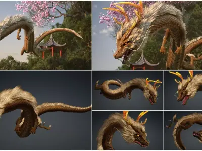 Pack-11 Mythical Creatures 3D model