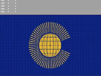 Commonwealth 3d Flag 3D model