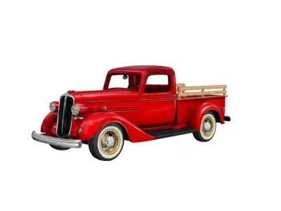 1930s Farm Style Pickup Truck Vintage Utility Vehicle 3D model