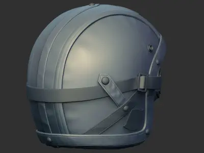 HELMET Low-poly 3D model 14